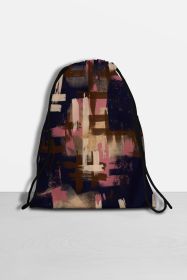 Brush Art Drawstring Bag