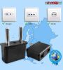 Type C USA Us to EU Europe Outlet Plug Adapter. Small for Easy Portability for Travel Black in Wall ( No Convertor) 5 Core 4 Pieces Pack