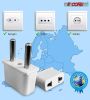 Type C USA Us to EU Europe Outlet Plug Adapter. Small for Easy Portability for Travel White in Wall ( No Convertor) 5 Core 4 Pieces Pack