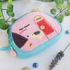 [A Short Walk] Embroidered Applique Cosmetic Bag / Camera bag / Hand Purse Wallet (7.1*5.1*2.8)