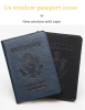 Passport Holder with Vaccine Card Slot Holder for Men & Women;  Waterproof PU Leather;  3 Pack