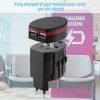 Universal Travel Power Adapter All in One Wall Charger AC Power Plug Adapter with 2 USB Charge Ports