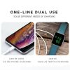 2-In-1 Magenetic Charger MFi Lightning Conntector Wireless Charger 1.1m White