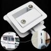 RV Travel Trailer Entry Door Lock White RV Door Latch Paddle Deadbolt for Camper