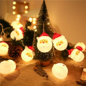 Led Christmas Holiday Decorative Lights Santa Claus Snowman Lights String Solar Lights (Pattern: santa claus, size: 7M50L)