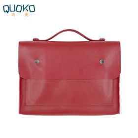 Laptop Bag 13.3 14 15.6 Inch Waterproof Notebook Case Sleeve For Macbook Air Pro Computer Shoulder Handbag Women Men Briefcase (Color: Red, size: 15-inch)