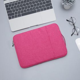 Laptop Bag for Macbook Air m2 Case 12 13.3 14 15 Inner Bladder For Macbook Pro Air M1 Lenovo Dell HP Huawei Xiaomi Denim Bag (Color: Rose, size: Air 13.6 M2 A2681)