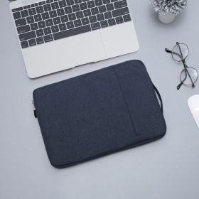 Laptop Bag for Macbook Air m2 Case 12 13.3 14 15 Inner Bladder For Macbook Pro Air M1 Lenovo Dell HP Huawei Xiaomi Denim Bag (Color: Navy Blue, size: Pro 16 A2485 2021)