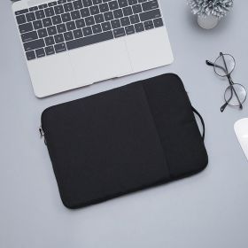 Laptop Bag for Macbook Air m2 Case 12 13.3 14 15 Inner Bladder For Macbook Pro Air M1 Lenovo Dell HP Huawei Xiaomi Denim Bag (Color: Black, size: Air 13.6 M2 A2681)