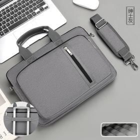 Laptop Sleeve Protective Shoulder Carrying Laptop Case For macbook case 13 14 15.6 17.3 inch Macbook Air ASUS Lenovo Dell Huawei (Color: Dark Gray, size: 13.3-14in)