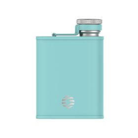 Healter Hip Flask for Men;  Portable Pocket Stainless Steel Flask Whiskey Flask for Outdoor Camping Climbing Hiking Picnic 6oz/8oz (Color: Blue, size: 8 oz)