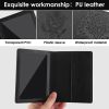 Passport Holder with Vaccine Card Slot Holder for Men & Women;  Waterproof PU Leather;  Black